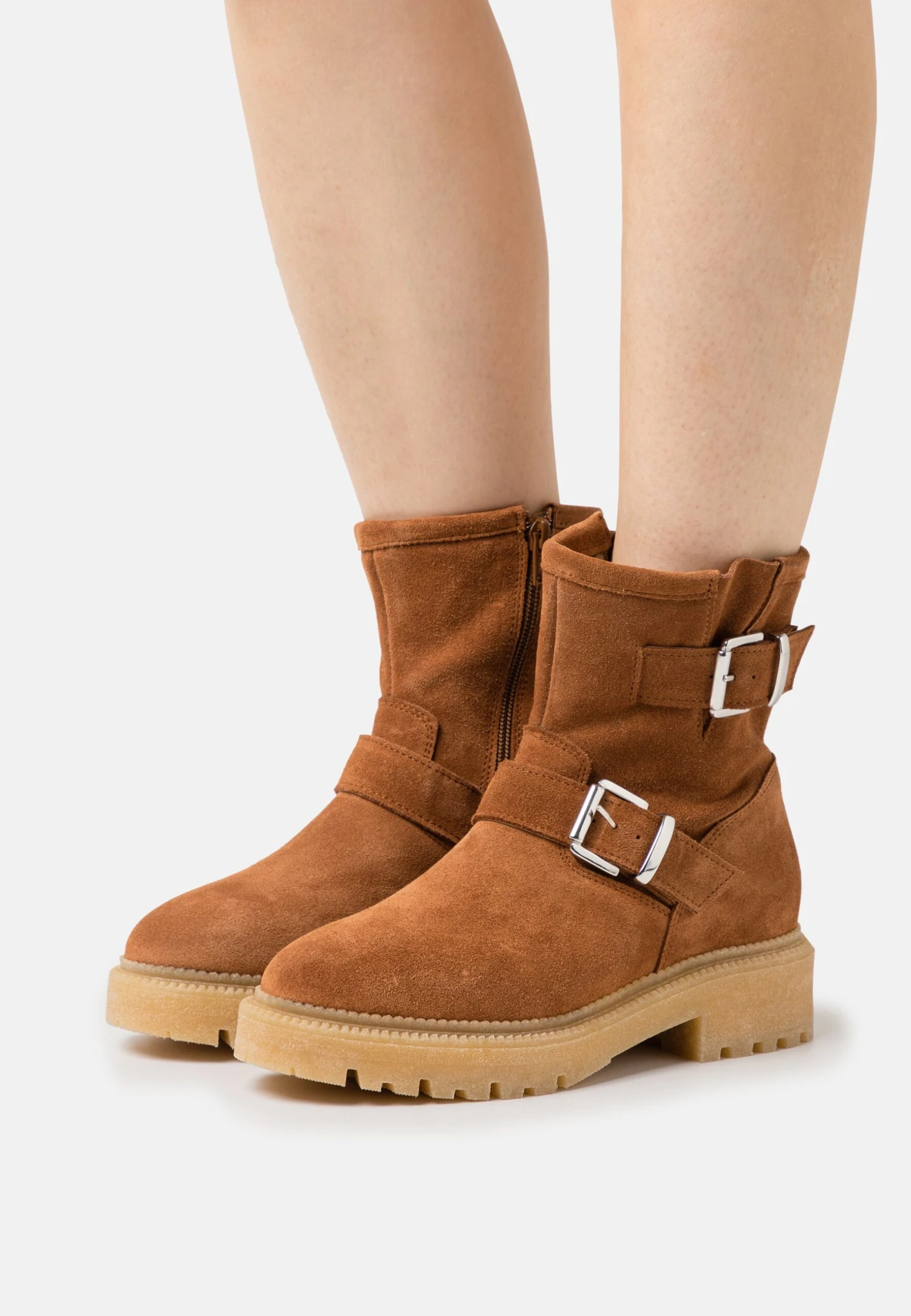 Pier One Leather - Cowboy-/Bikerlaarsjes - Cognac 3 Pier One Leather - Cowboy-/Bikerlaarsjes - Cognac