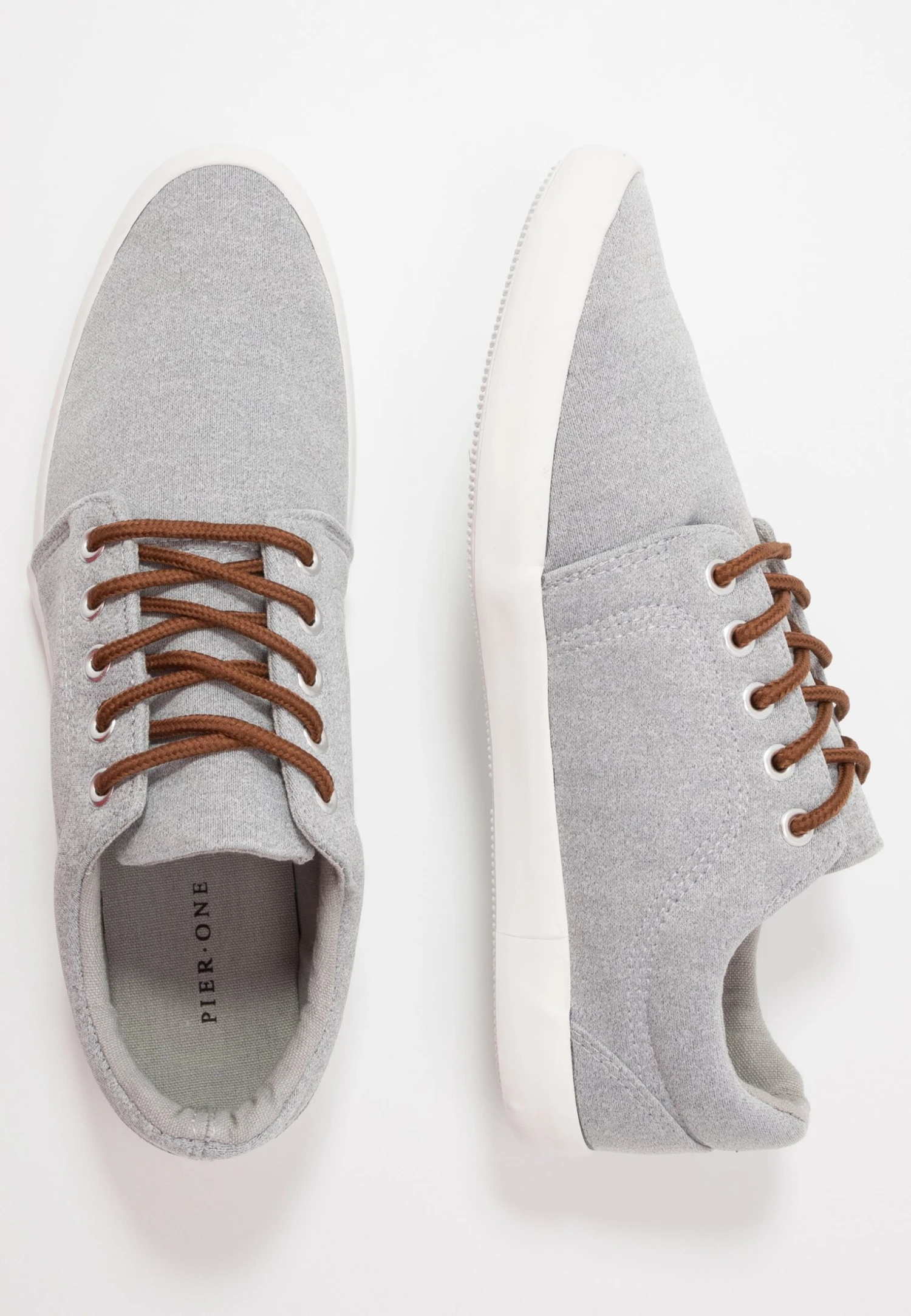 Pier One Unisex - Sneakers Laag - Light Grey 4 Pier One Unisex - Sneakers Laag - Light Grey - Afbeelding 2