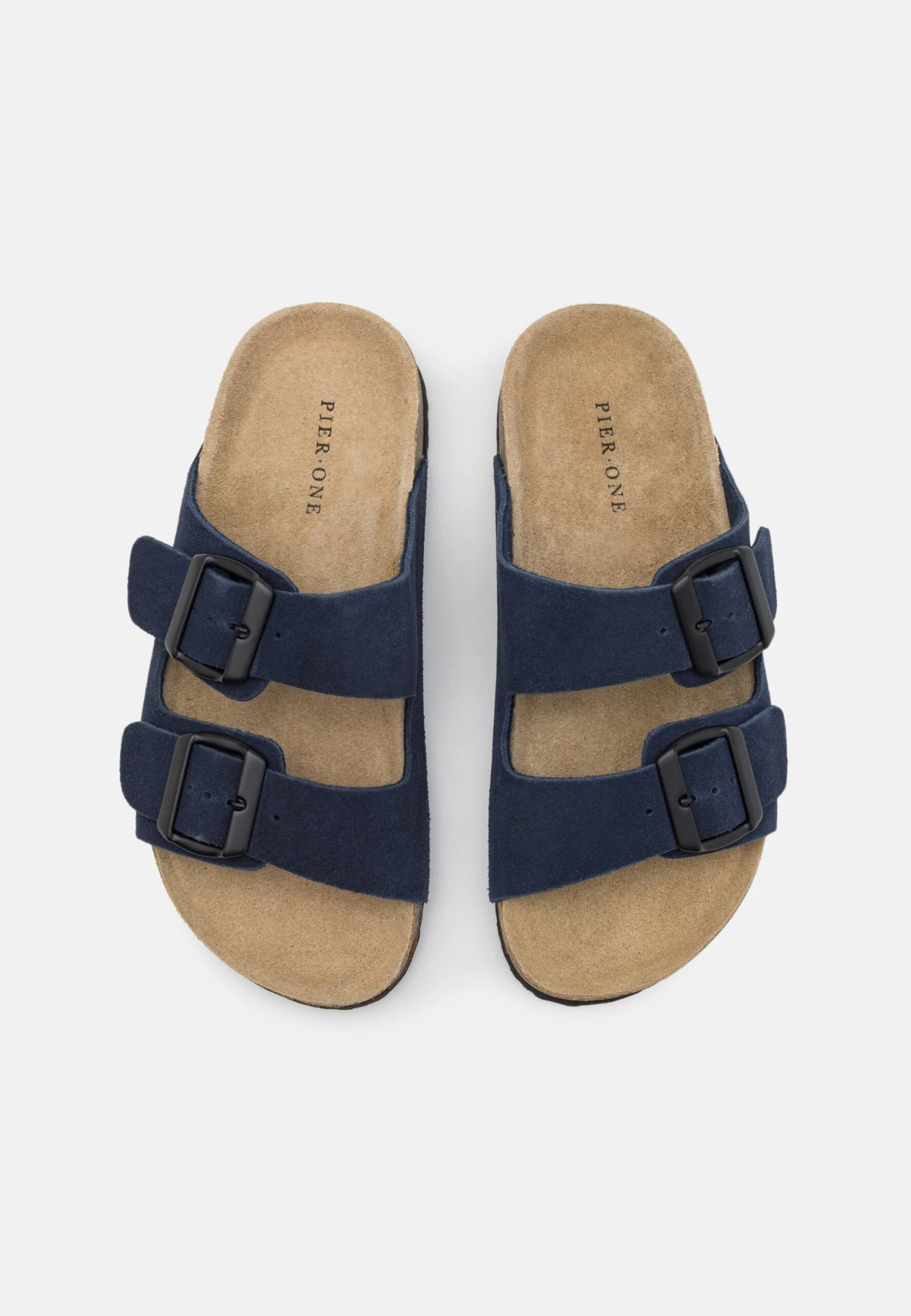 Pier One Leather Unisex - Pantoffels - Dark Blue 6 Pier One Leather Unisex - Pantoffels - Dark Blue - Afbeelding 4